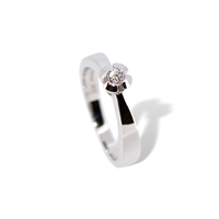 Anello Salvini Donna in Oro bianco Diamante 0.15 Ct SAD61617 A - SAD61617 A